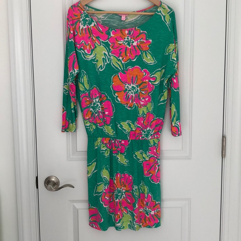 Lilly Pulitzer blousen waist boatneck dress